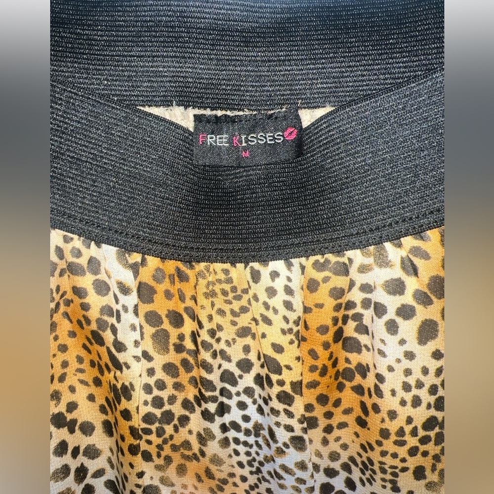 Free Kisses Leopard Print High-Low Skirt - Picture 3 of 3